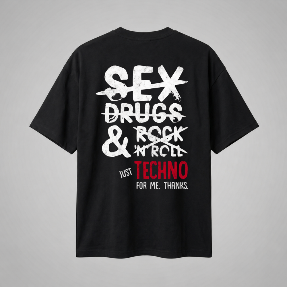 Oversize Premium T-Shirt Just Techno